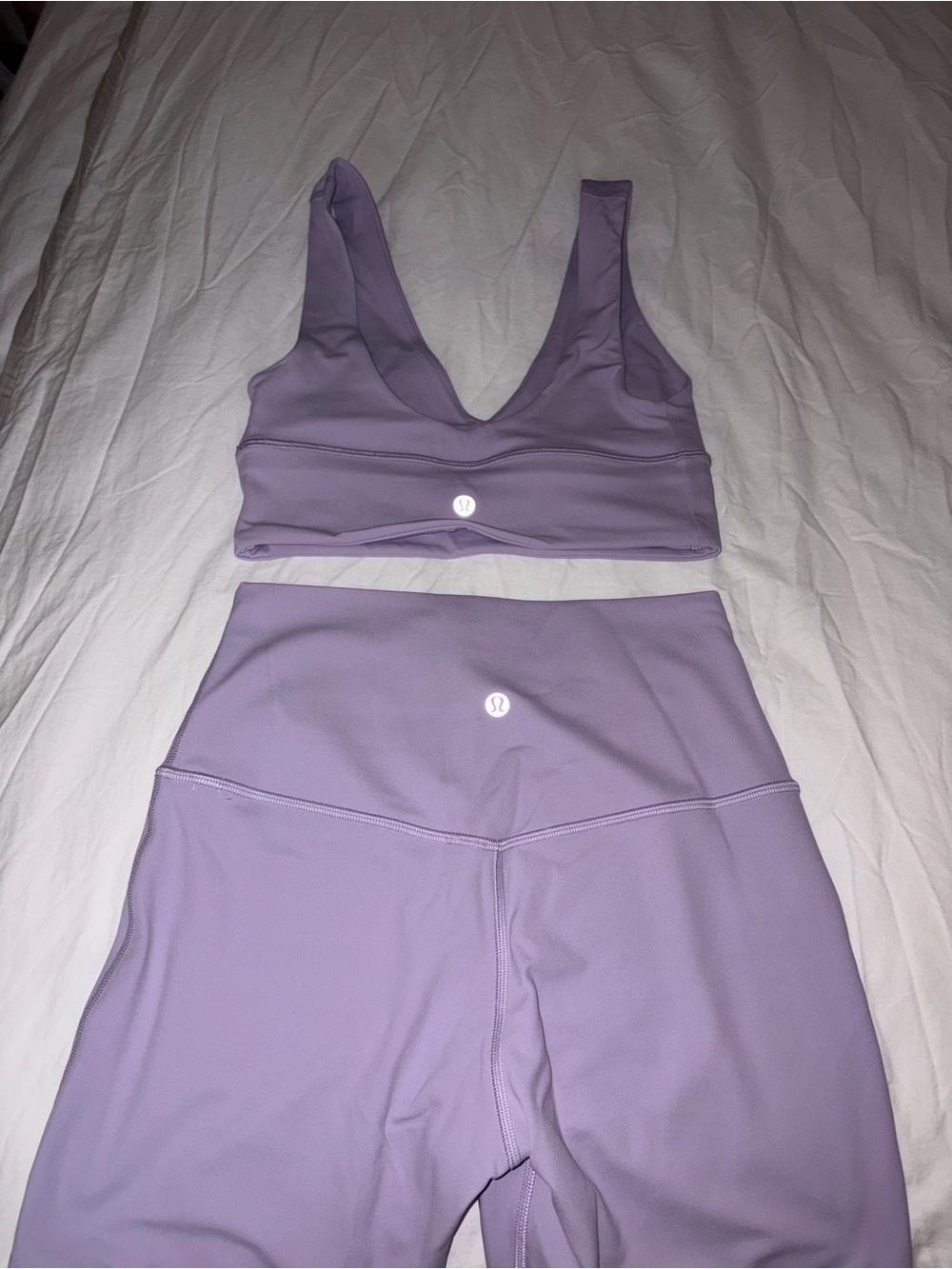 lululemon athletica Lavender Active Set Sports Bra & High-Rise Leggings